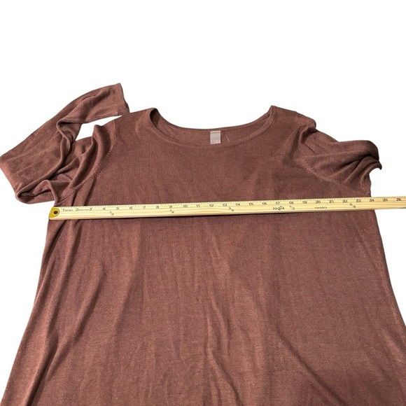 Zuda Ecovero Split Back Sweater Top Women's Size 1X Casual Athleisure NWT - Picture 13 of 15